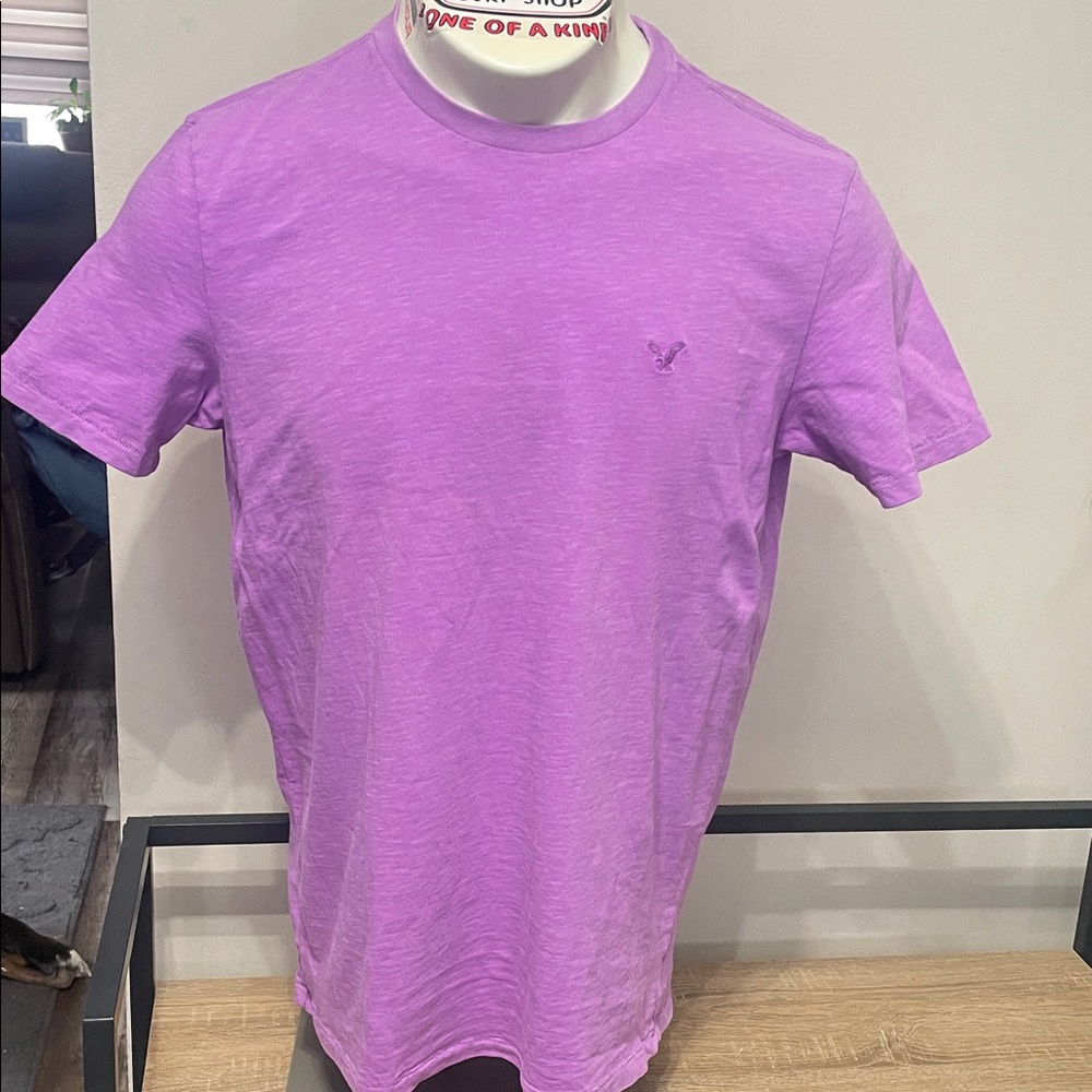 American Eagle Outfitters Purple Short Sleeve Tee